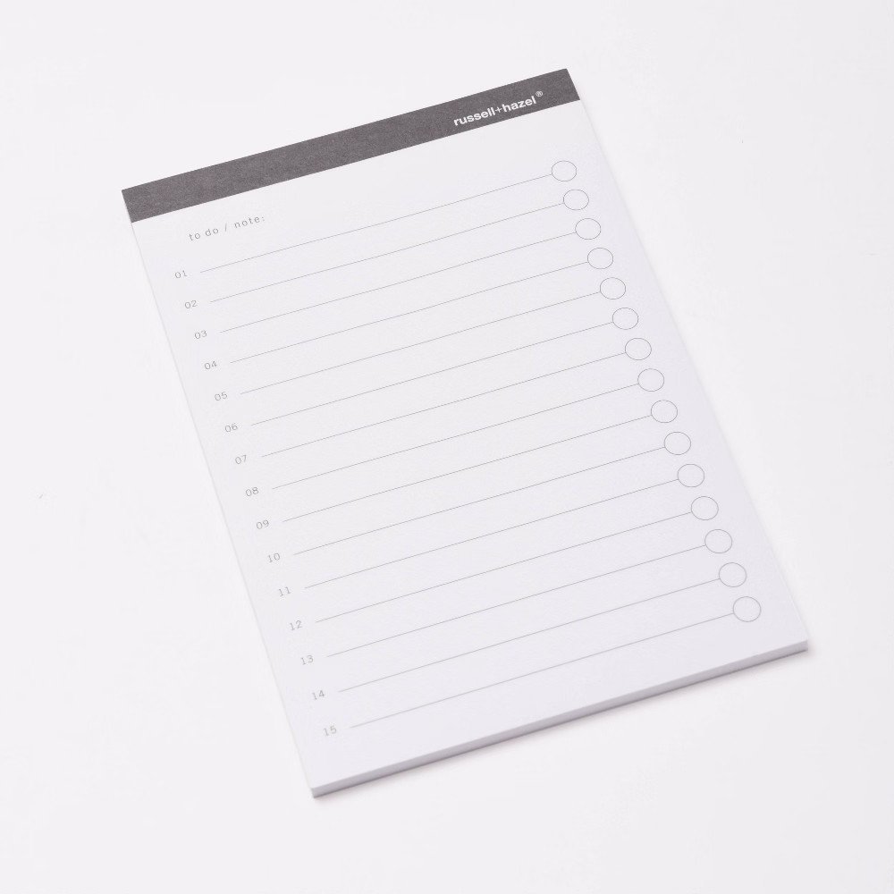 Russell+Hazel To-Do Adhesive Notes Charcoal 150ct | Target