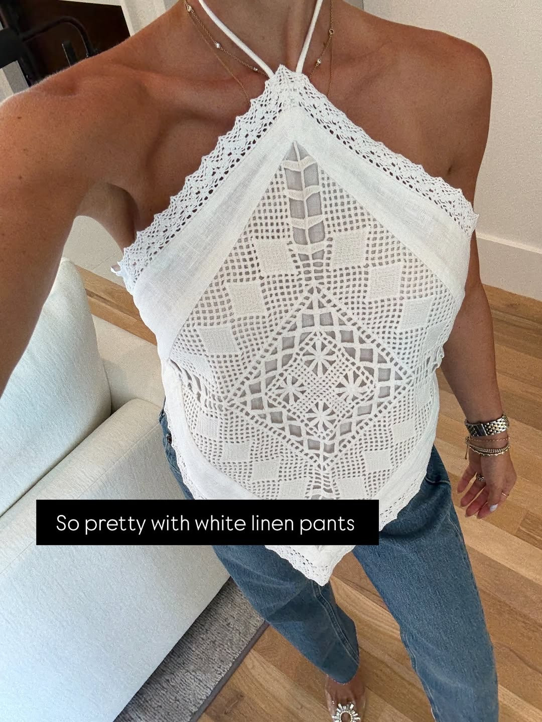 Halter top apron style too size xxs on sale spring outfit 

#LTKSaleAlert