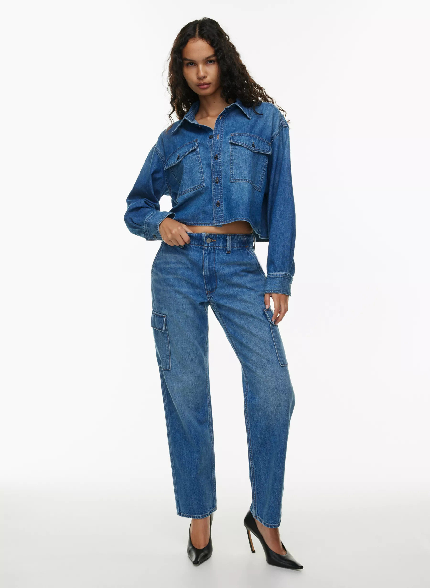 THE '90S EDIE LO-RISE CARGO JEAN | Aritzia
