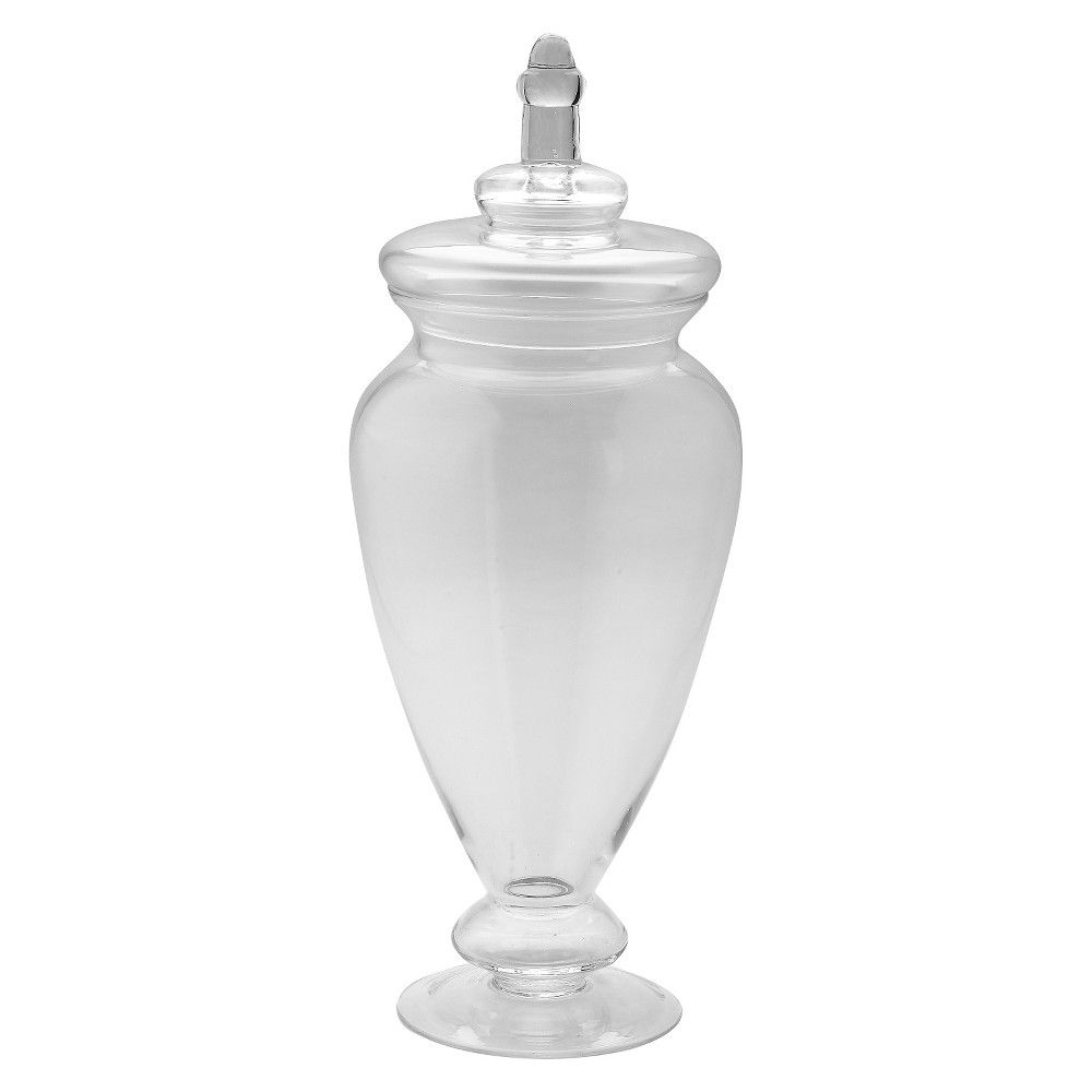 Diamond Star Glass Apothecary Jar with Lid Clear (17.5""x6.5"") | Target