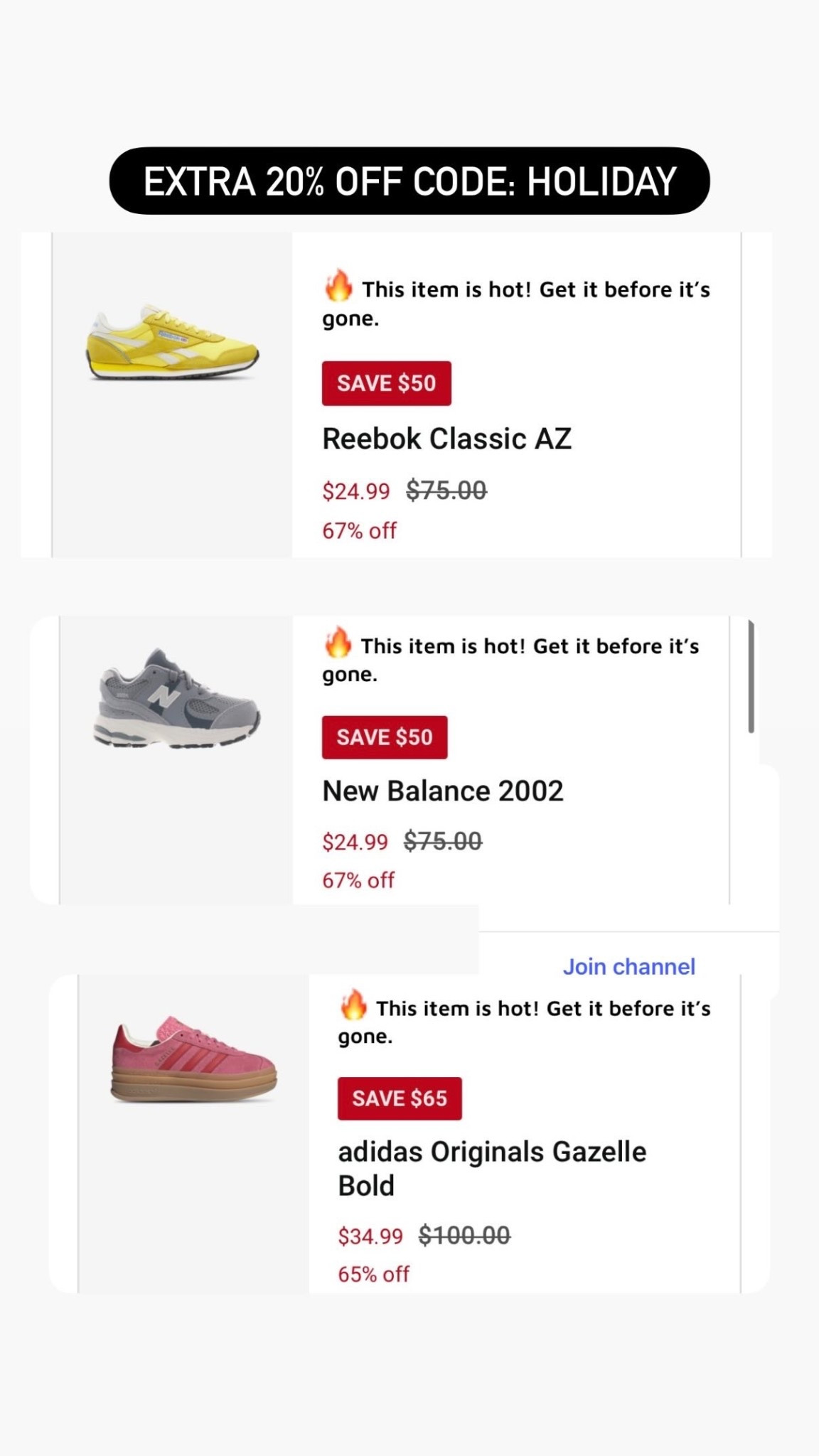 Crazy sneaker sale! Sizes selling out 🏃‍♀️‍➡️! Over 500 styles to choose from. 

#LTKFindsUnder50 #LTKKids #LTKFindsUnder100