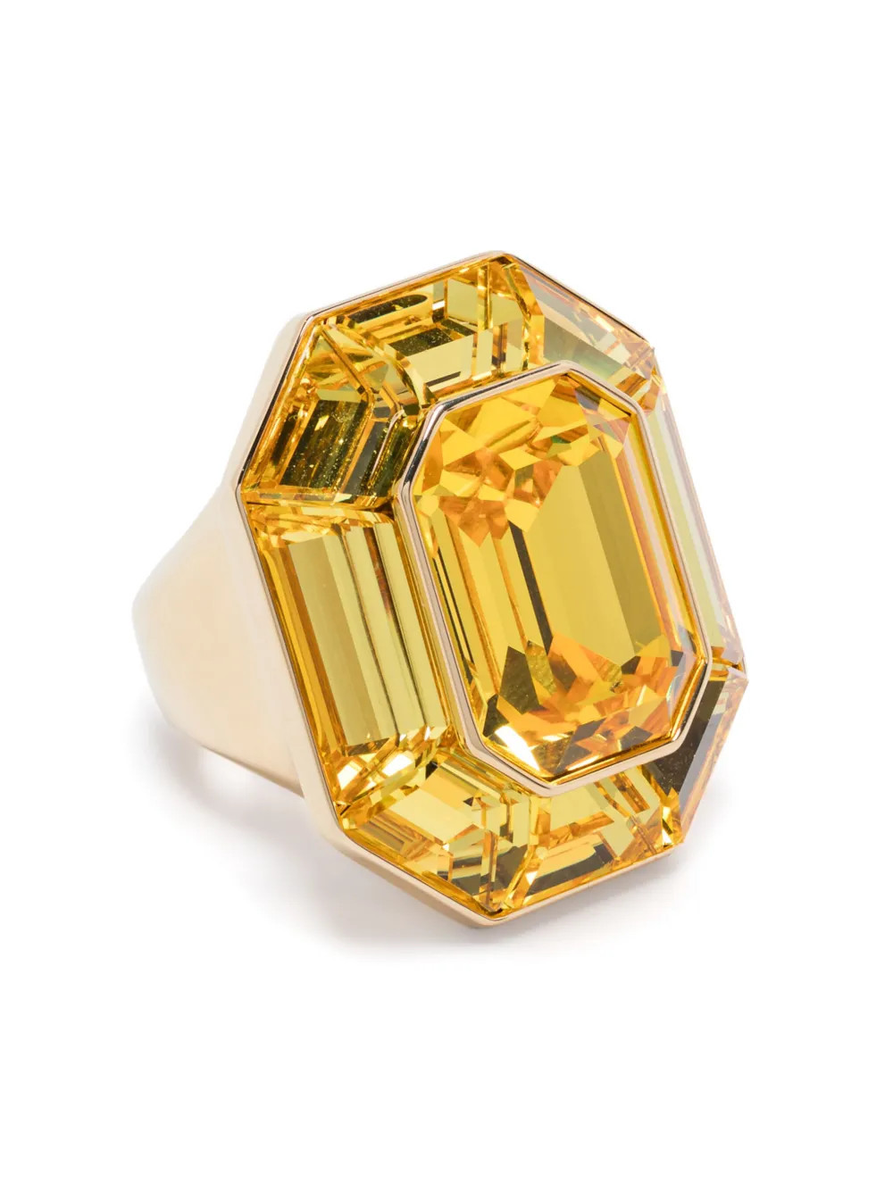 Swarovski Lucent cocktail ring - Gold | Farfetch Global