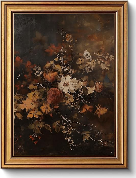 Farmhouse Autumn Wall Decor Moody Picture Antique Rustic Botanical Paintings Country Artwork for ... | Amazon (US)