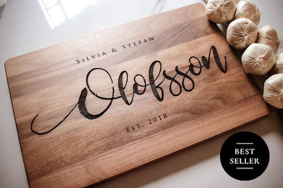 Cutting Board Personalized Wedding Gift Custom Engraved | Etsy | Etsy (US)