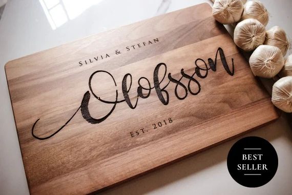 Cutting Board Personalized Wedding Gift Custom Engraved | Etsy | Etsy (US)