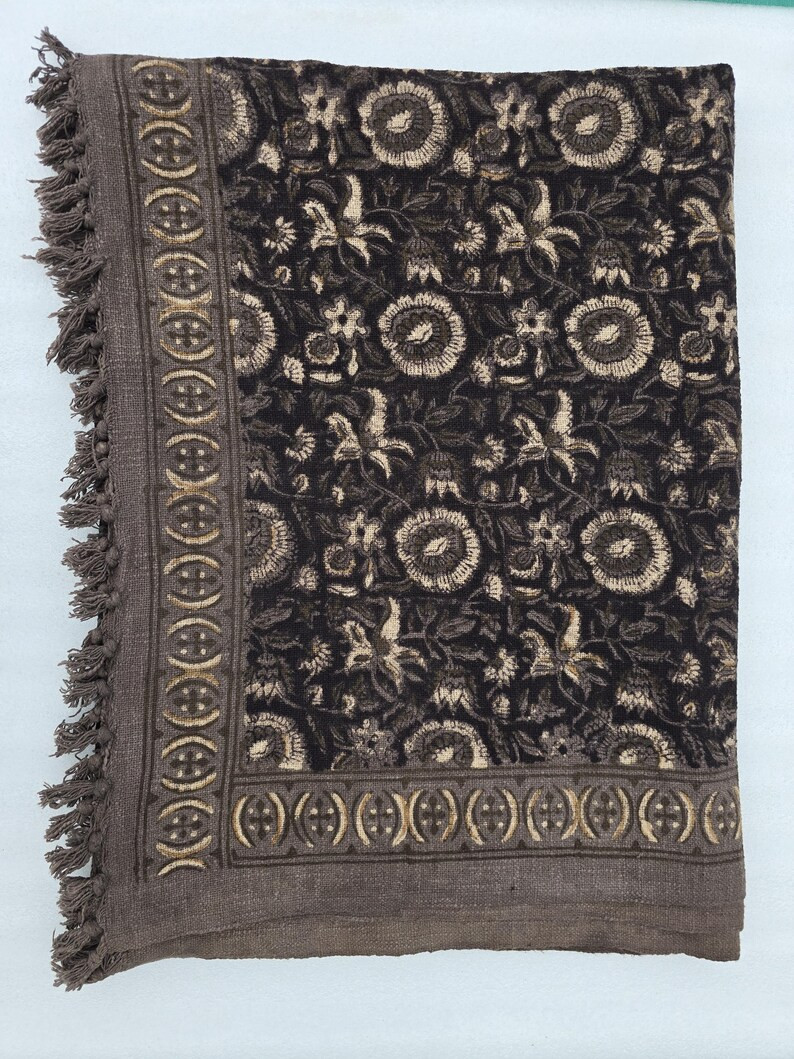 Premium Handmade Cotton Throw Blanket Cozy Boho Blanket With Tassels & Beautiful Handblock Print ... | Etsy (US)