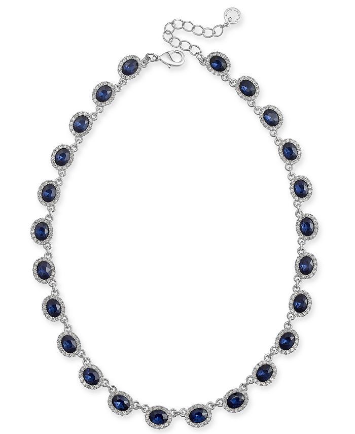 Charter Club Crystal Collar Necklace, 17 | Macys (US)