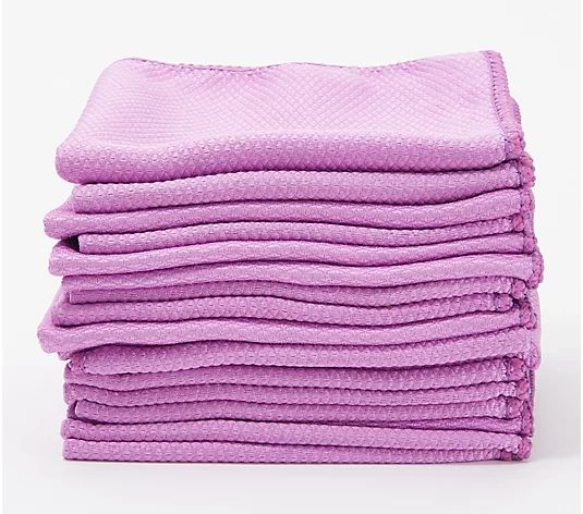 Bio Cleaner Set of 18 Diamond Weave Microfiber Cloths | QVC