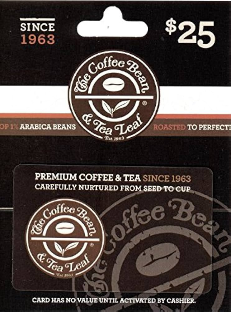The Coffee Bean & Tea Lea Gift Card | Amazon (US)