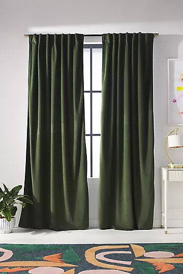 Addie Velvet Curtain | Anthropologie (US)
