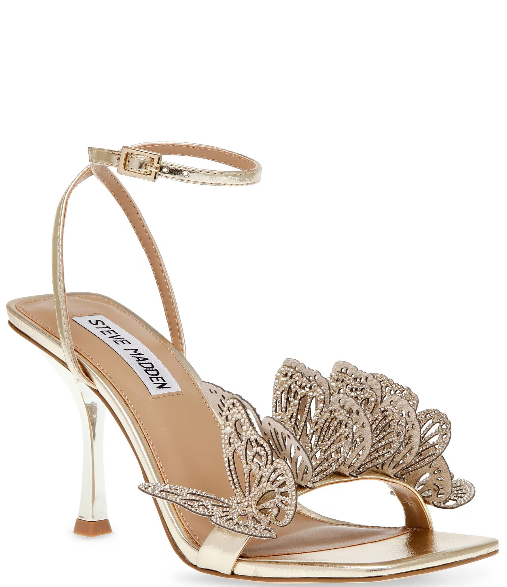 Azariah Metallic Butterfly Embellished Dress Sandals | Dillard's