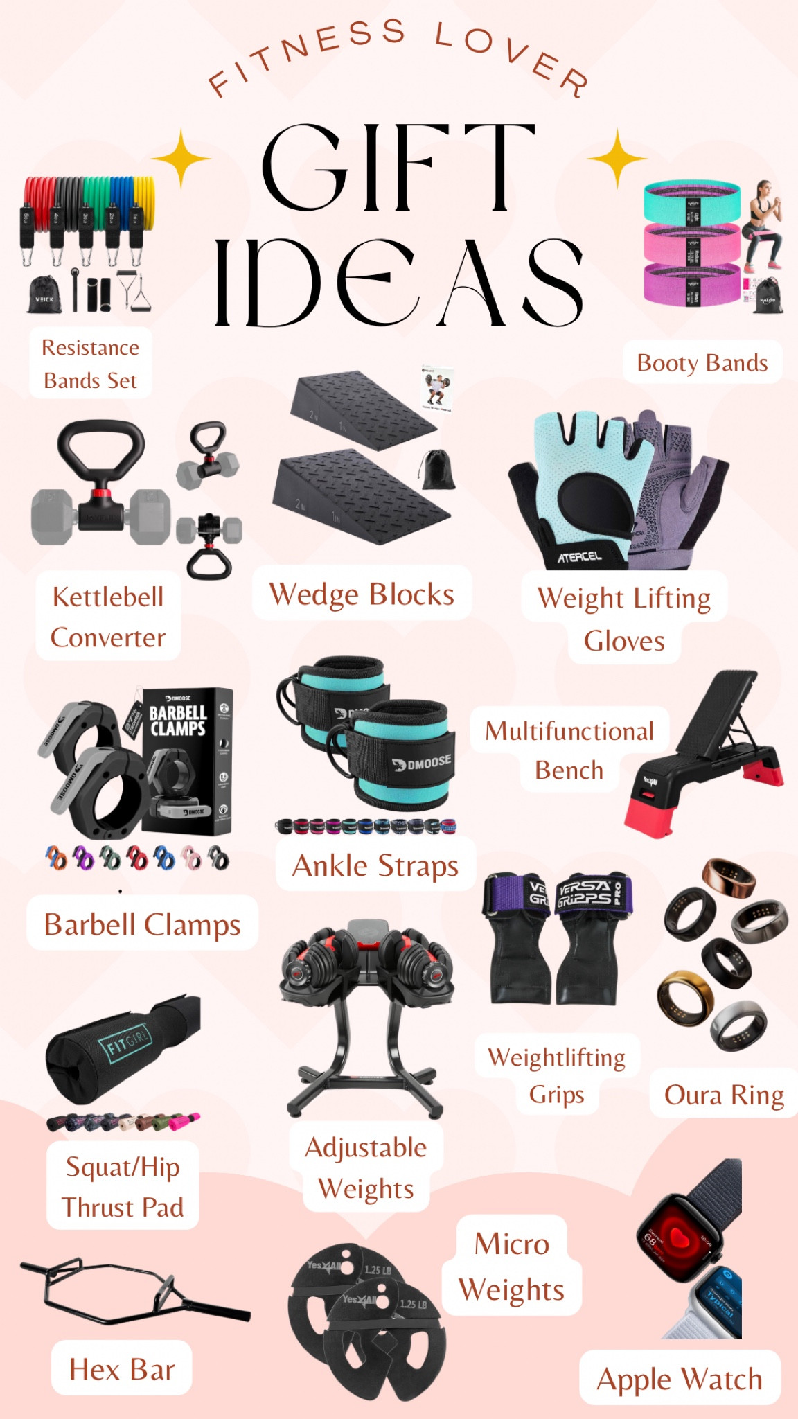 Gift Guide Fitness Lover, Home Gym, Gym Equipment, Gym Accessories 

#LTKGiftGuide #LTKFitness #LTKActive