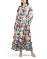 Long Sleeve Floral Maxi Dress | TJ Maxx