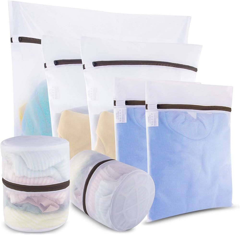 GOGOODA Set of 7 Mesh Laundry Bags for Delicates Wash Bags for Lingerie, Laundry, Hosiery, Blouse... | Amazon (US)