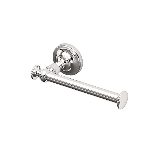 Gatco 4123 Tavern Toilet Paper Holder, Polished Nickel / Wall Mounted Euro Style Toilet Tissue Holder, Zinc | Amazon (US)