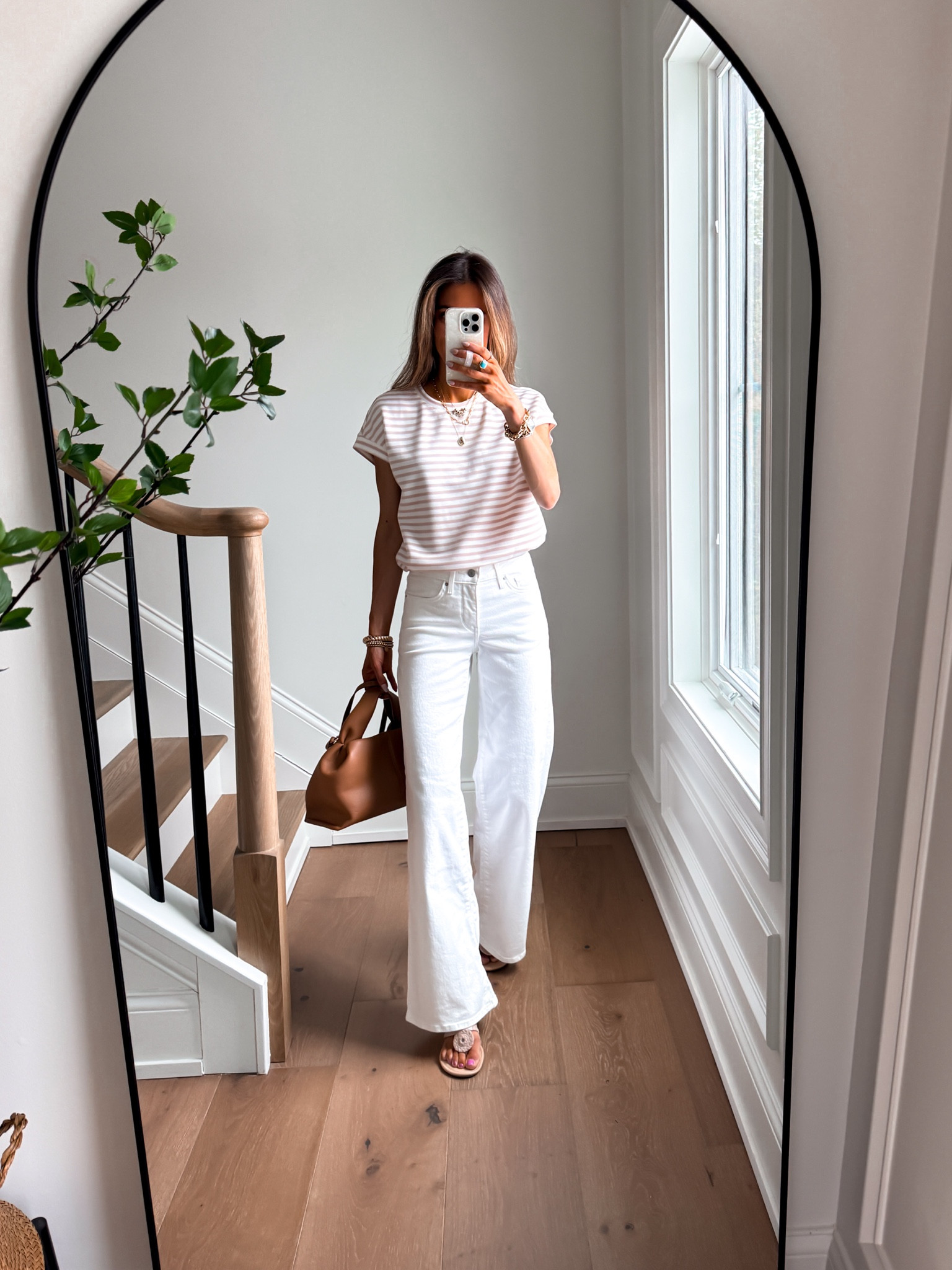 Amazon spring outfit - wearing a small in the striped top and size 25 in white jeans 

Summer outfits | spring outfits | vacation outfits | travel outfits | Mother’s Day outfits | Easter dress 

#LTKSeasonal #LTKdayinmylife #LTKmomlife