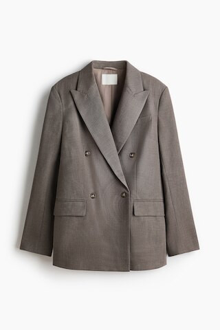 H & M - Double-Breasted Blazer - Brown | H&M (US + CA)