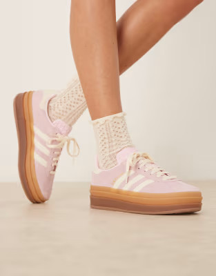 adidas Originals Gazelle Bold sneakers in light pink | ASOS | ASOS (Global)