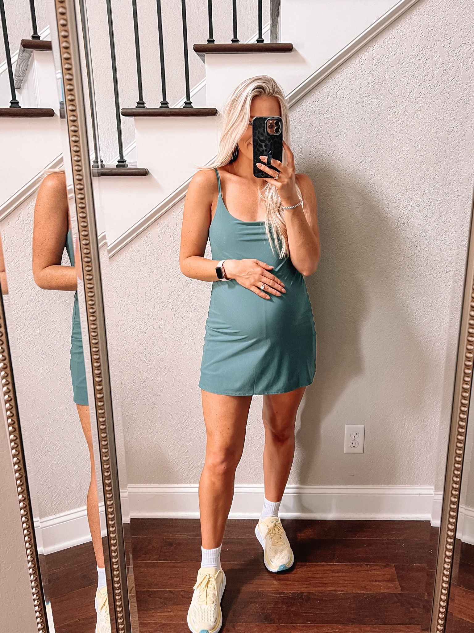 Shop my athleisure ootd! Wearing size small in my Abercrombie athletic dress. About to outgrow 😭 

#LTKshoecrush #LTKunder100 #LTKtravel