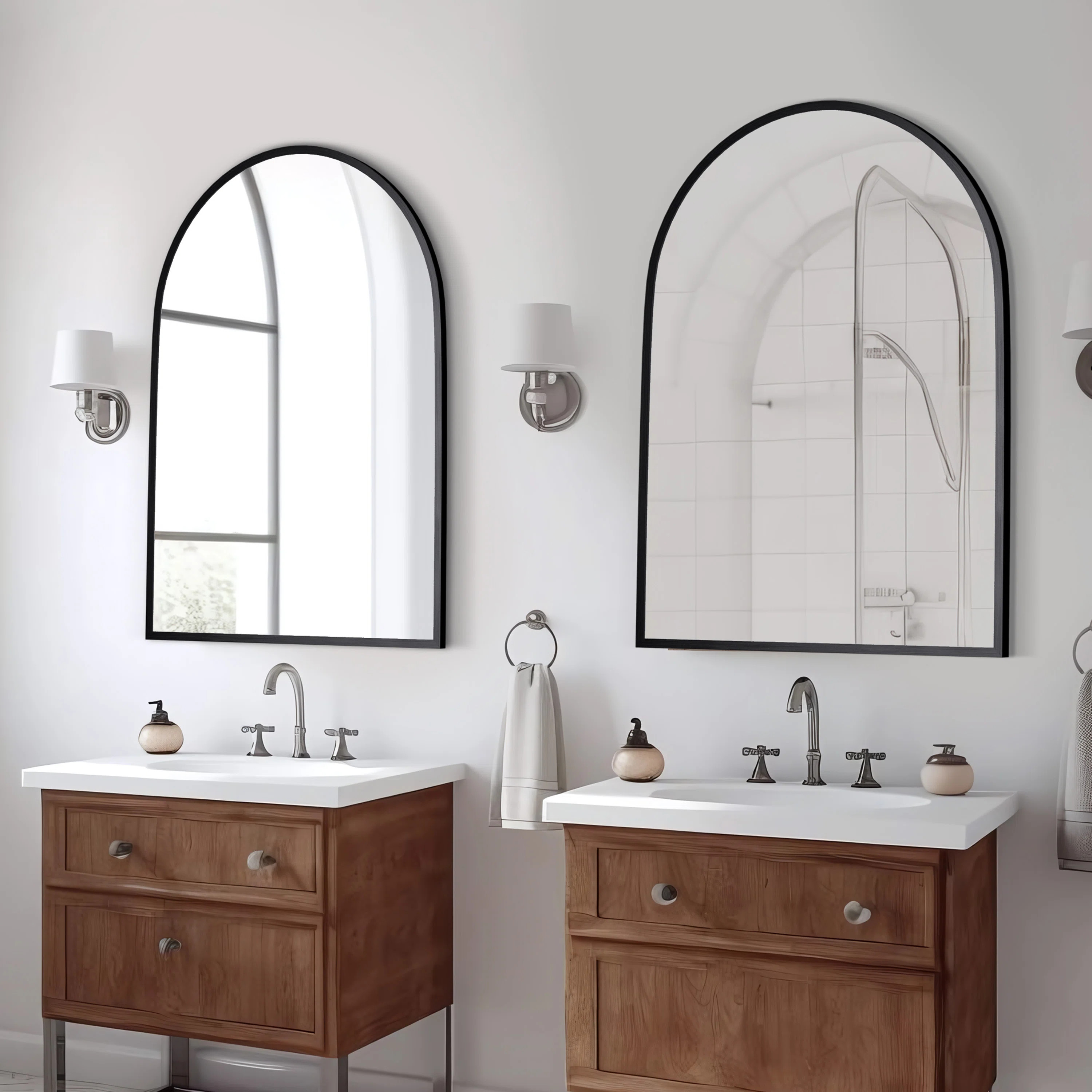 Margulies Metal Arch Mirror (Set of 2) | Wayfair North America