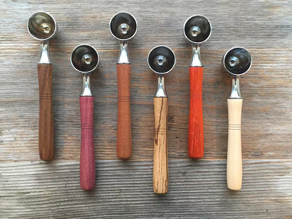 Hand-Turned Coffee Scoop  Walnut Purple Heart Sapele | Etsy | Etsy (US)