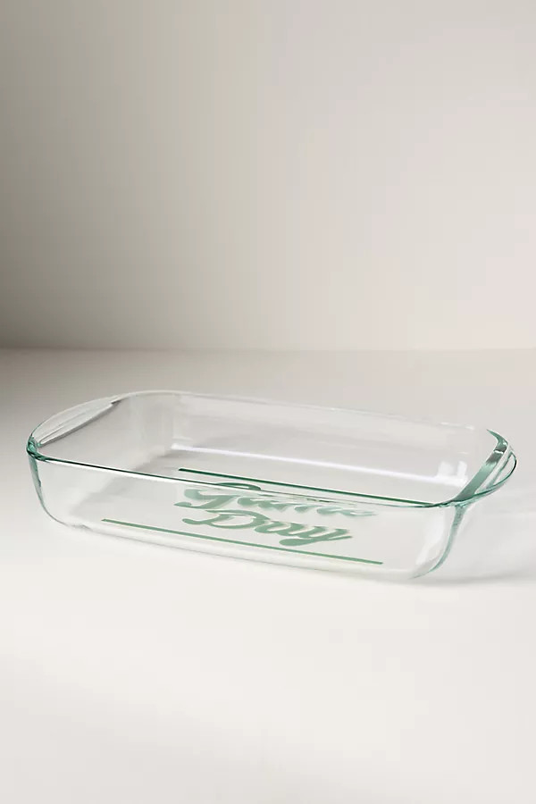 Varsity Vibes Glass Baking Dish | Anthropologie (US)