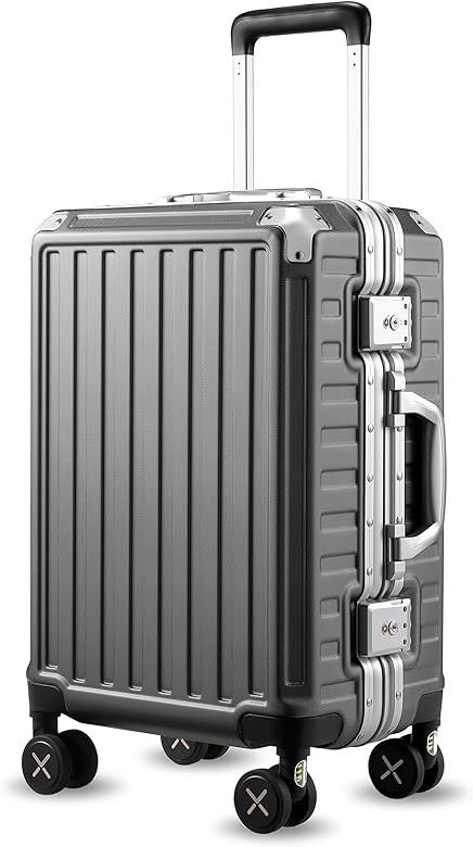 LUGGEX Zipperless Luggage with Spinner Wheels - Polycarbonate Aluminum Hard Shell Suitcase, Carry... | Amazon (US)