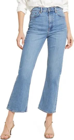 & Other Stories Mood Cut High Waist Flare Crop Jeans | Nordstrom | Nordstrom