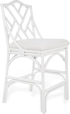 KOUBOO Chippendale Rattan Kitchen Counter Chair, Kitchen Island Seating, Kitchen Furniture, Bohem... | Amazon (US)
