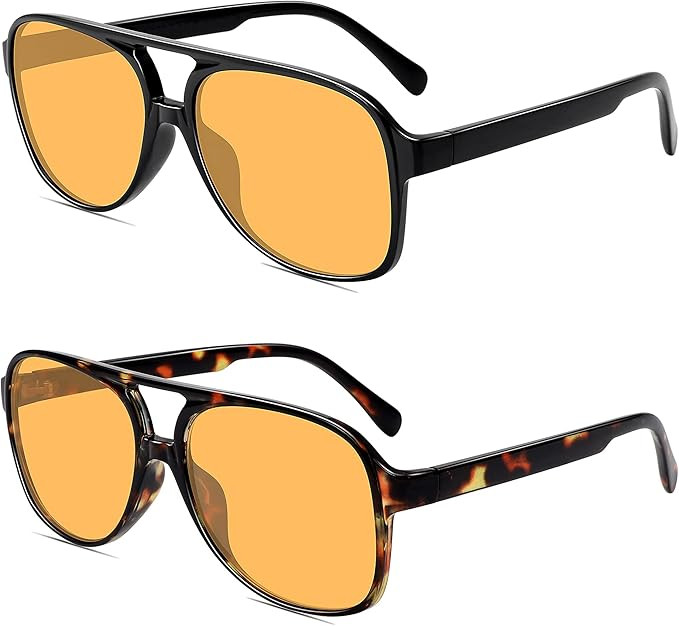 MEETSUN Vintage 70s Sunglasses for Women Men,Retro Aviator Large Frame Tinted Lenses Glasses UV P... | Amazon (US)