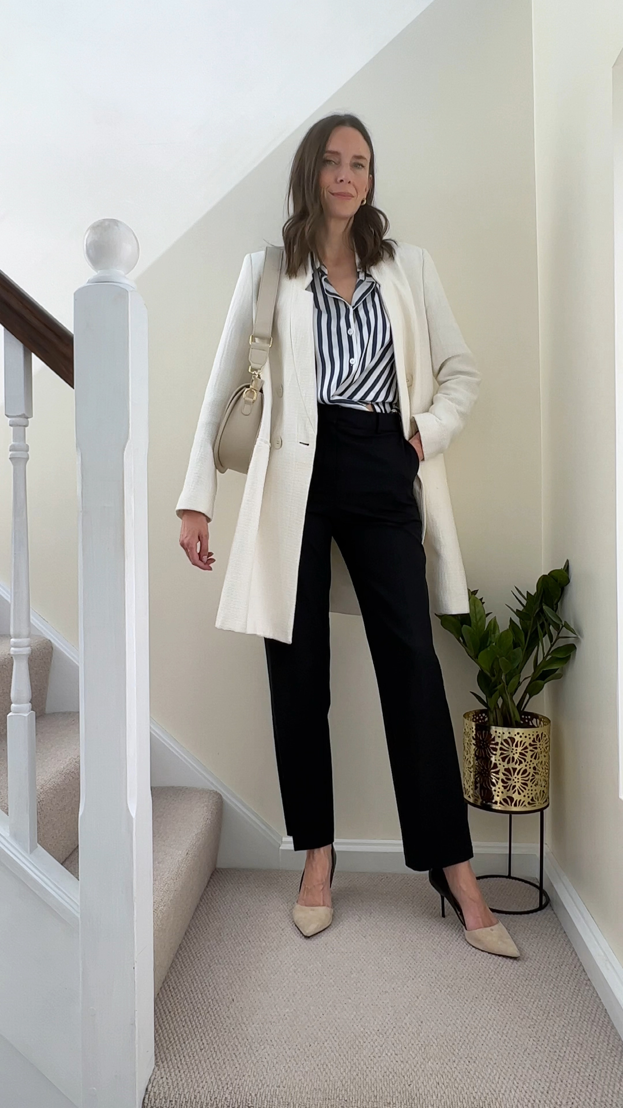 Five workwear ideas for spring. 
Refresh your spring wardrobe with these smart but easy looks to wear to the office. This point includes a great pair of white trousers, the perfect black trousers and two gorgeous striped shirts 🙌🏻

#LTKSeasonal #LTKworkwear