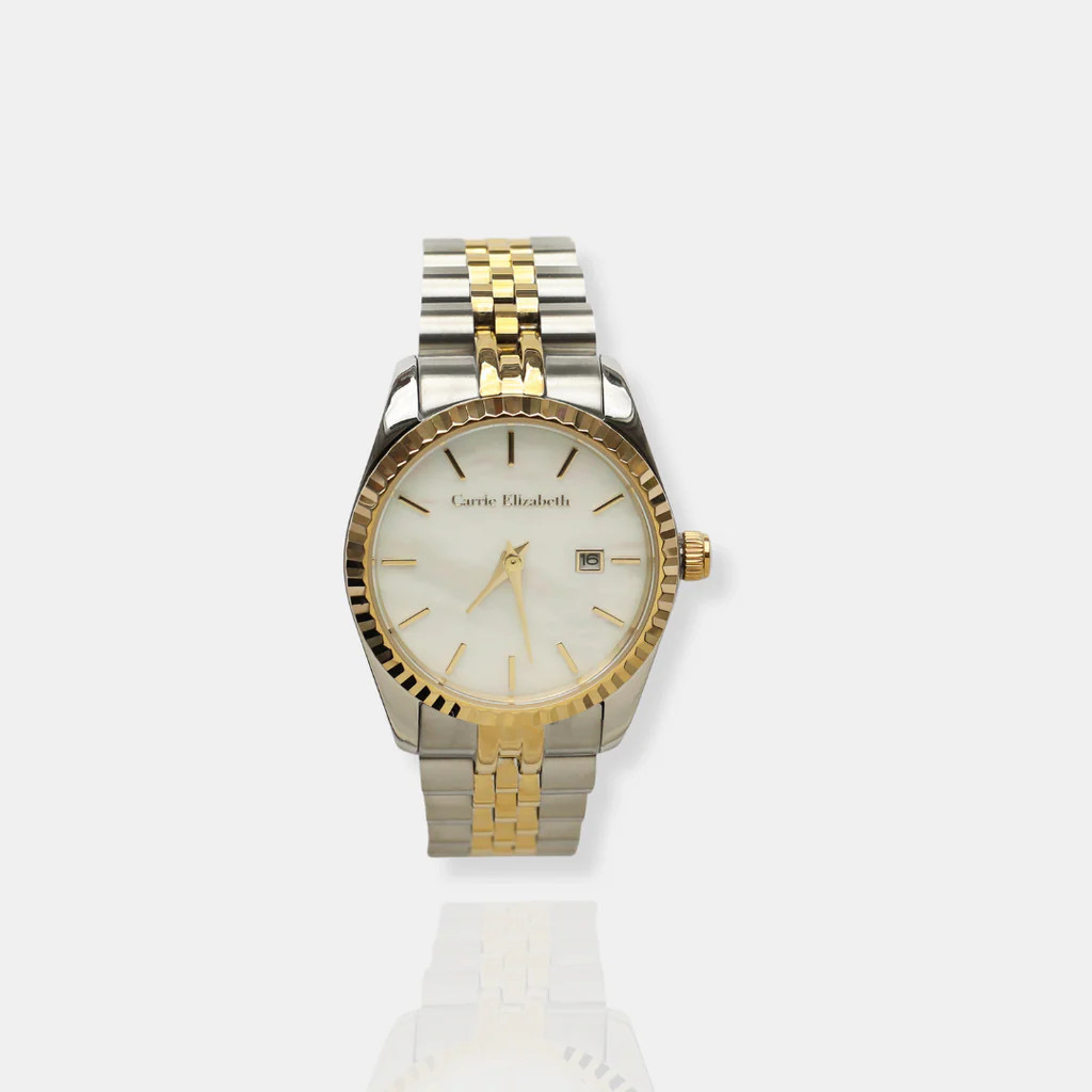 Luna Pearl Luxe Link Watch | Carrie Elizabeth