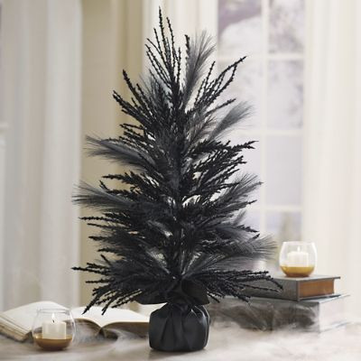 Black Pampas Tabletop Tree | Grandin Road