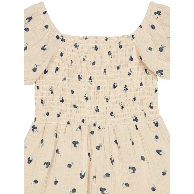 Modern Moments by Gerber Toddler Girl Romper with Puff Sleeves, Sizes 12M-5T | Walmart (US)