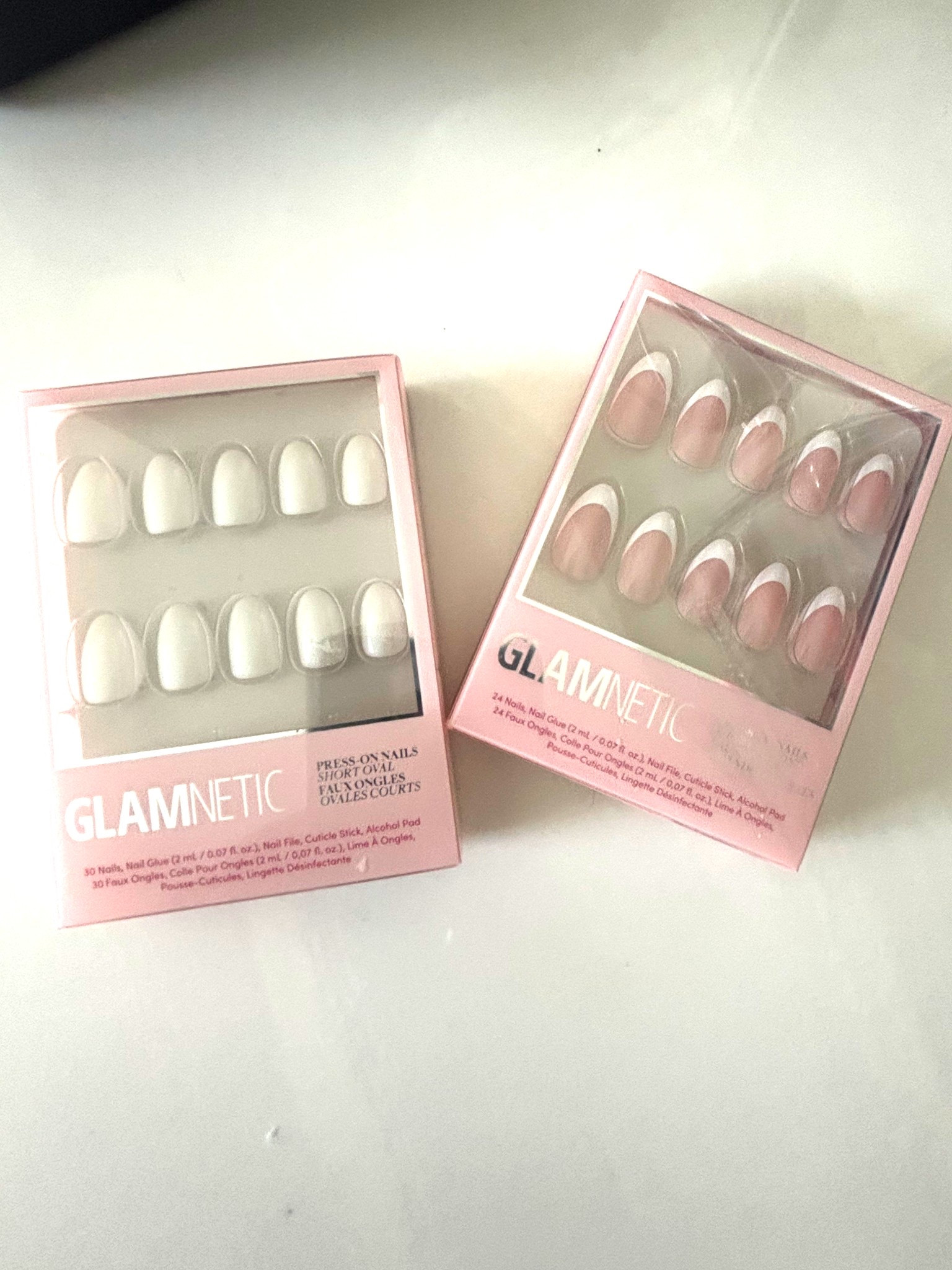 Need help deciding which press on nails I want for the next several weeks! And yes Glamnetic nails last forever! #nails #pressonnails #pressons #glamnetic #frenchmanicure 