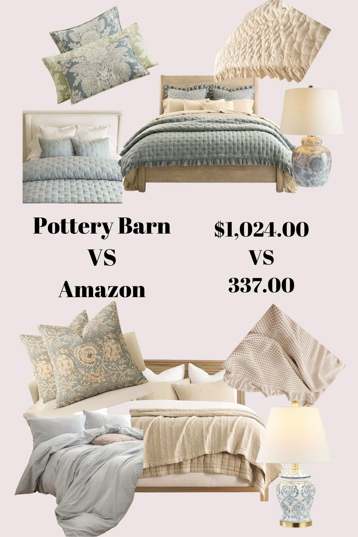 Get the cloud like Pottery Barn Bedding style for less 

#LTKSeasonal #LTKHome