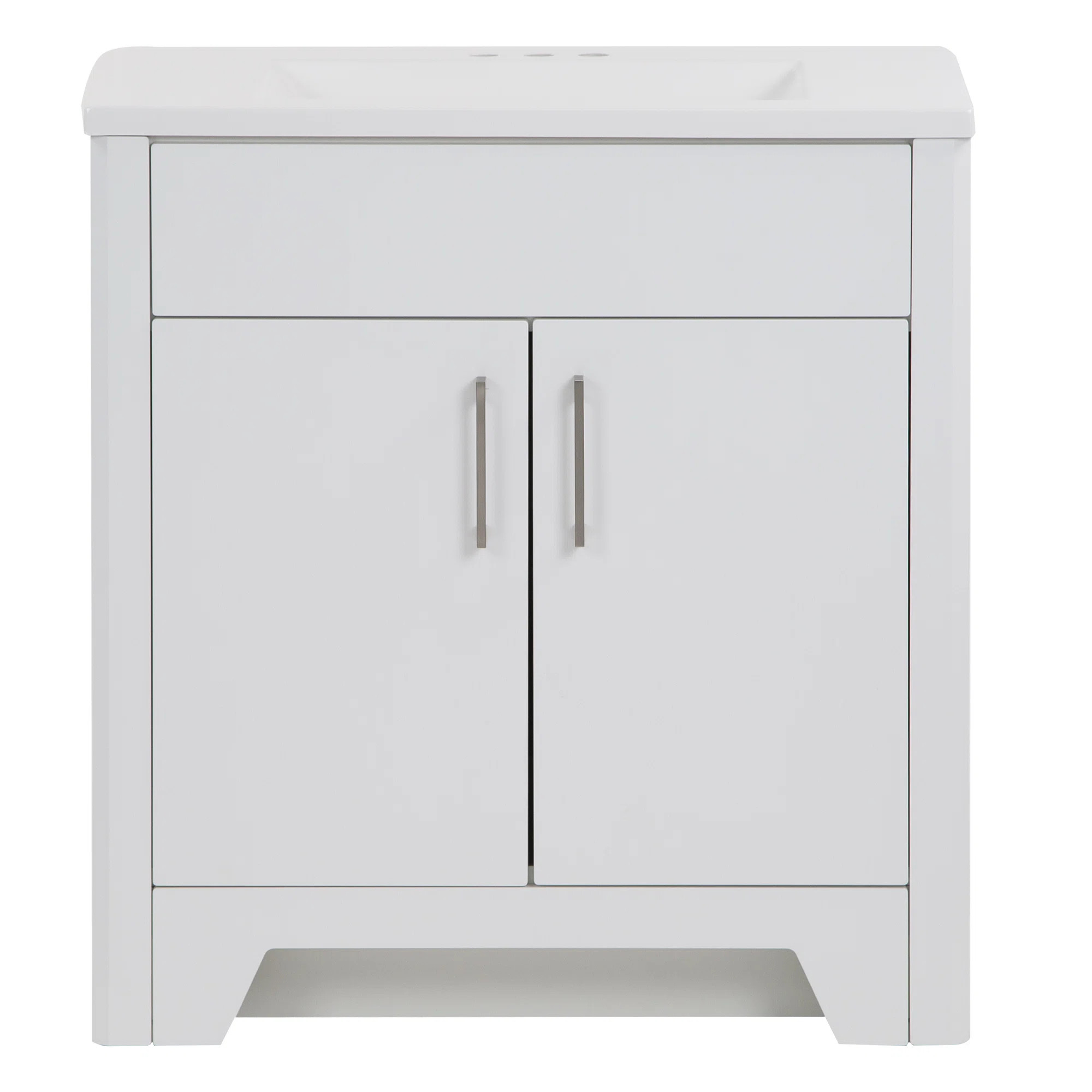 30.5" Single Bathroom Vanity With Cultured Marble Top | Wayfair North America