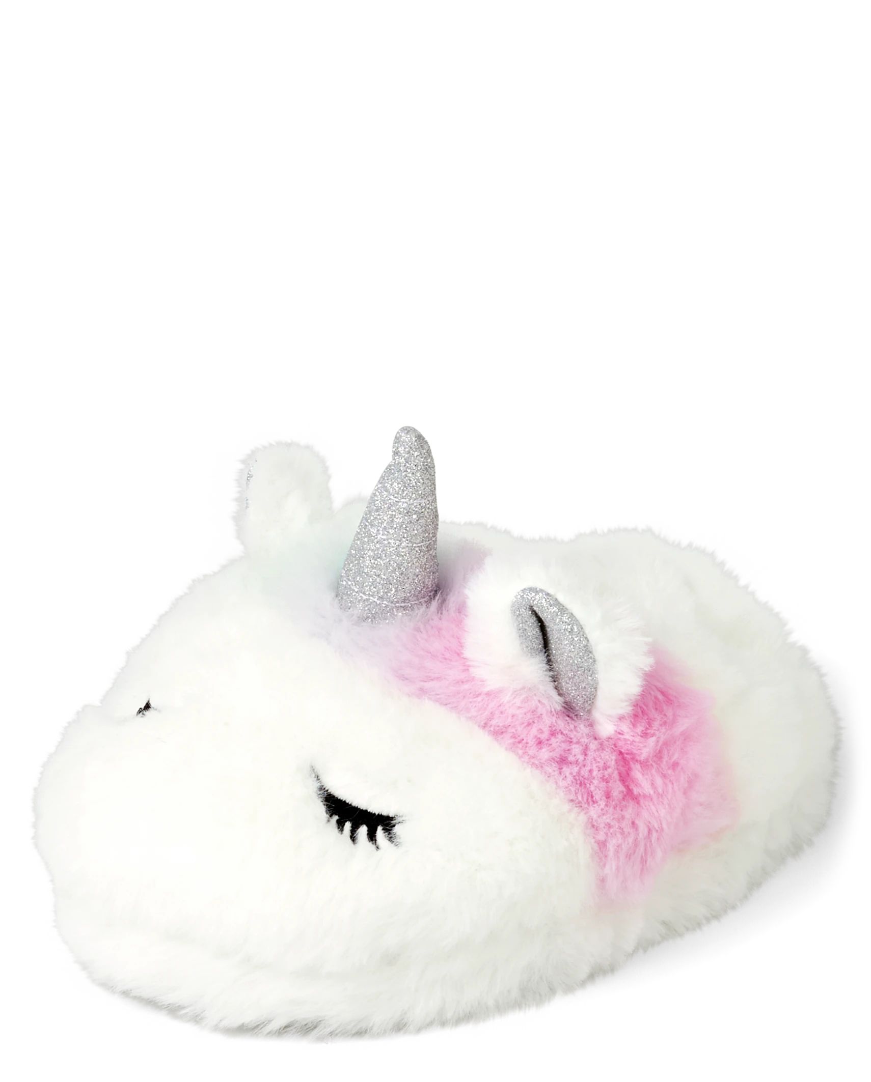 Toddler Girls Unicorn Faux Fur Slippers | The Children's Place  - WHITE | The Children's Place