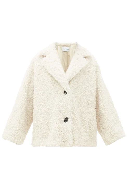 Stand Studio - Merilyn Faux-shearling Coat - Womens - Ivory | Matches (US)