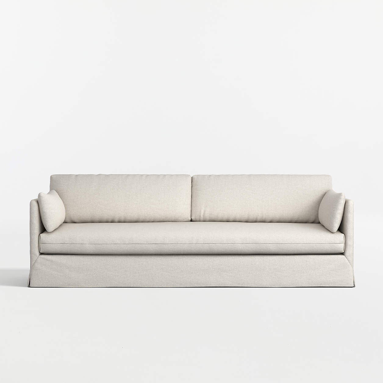 Rivera 94" Slipcovered Sofa + Reviews | Crate & Barrel | Crate & Barrel