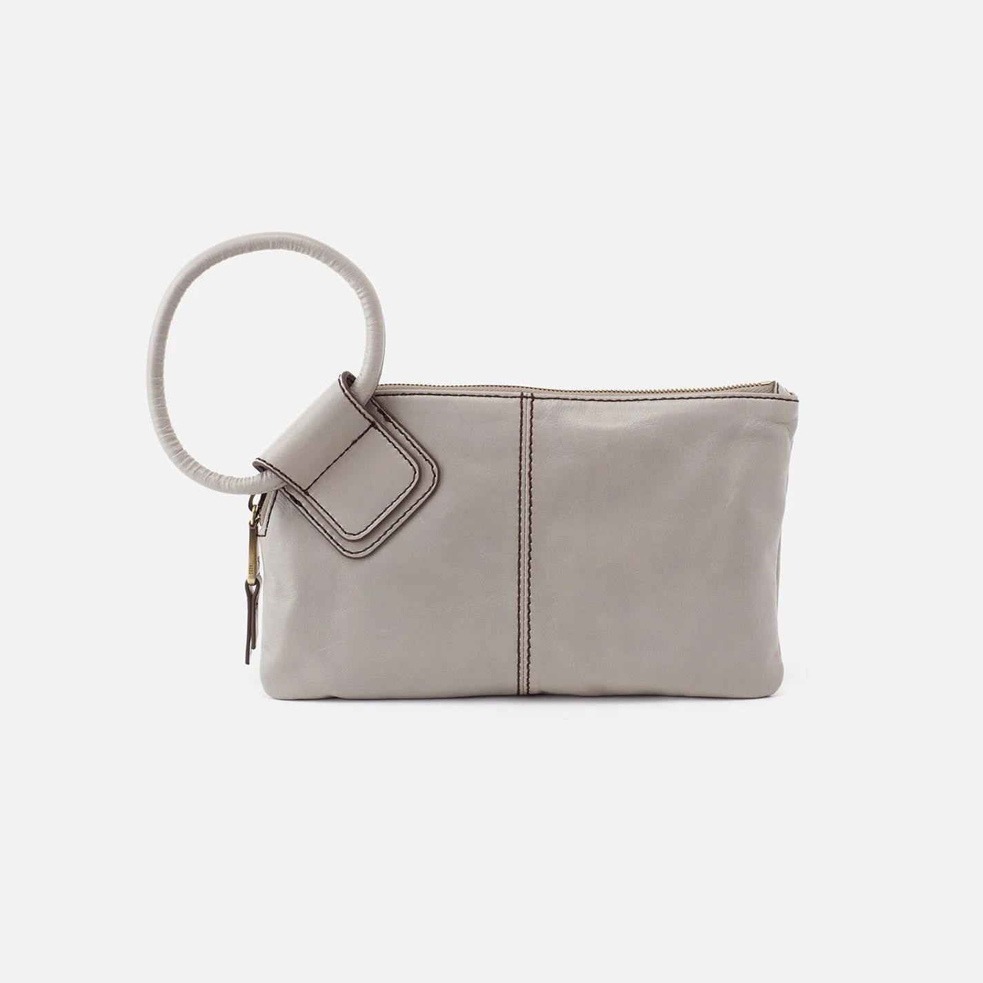 Sable Wristlet in Polished Leather - Driftwood | HOBO Bags