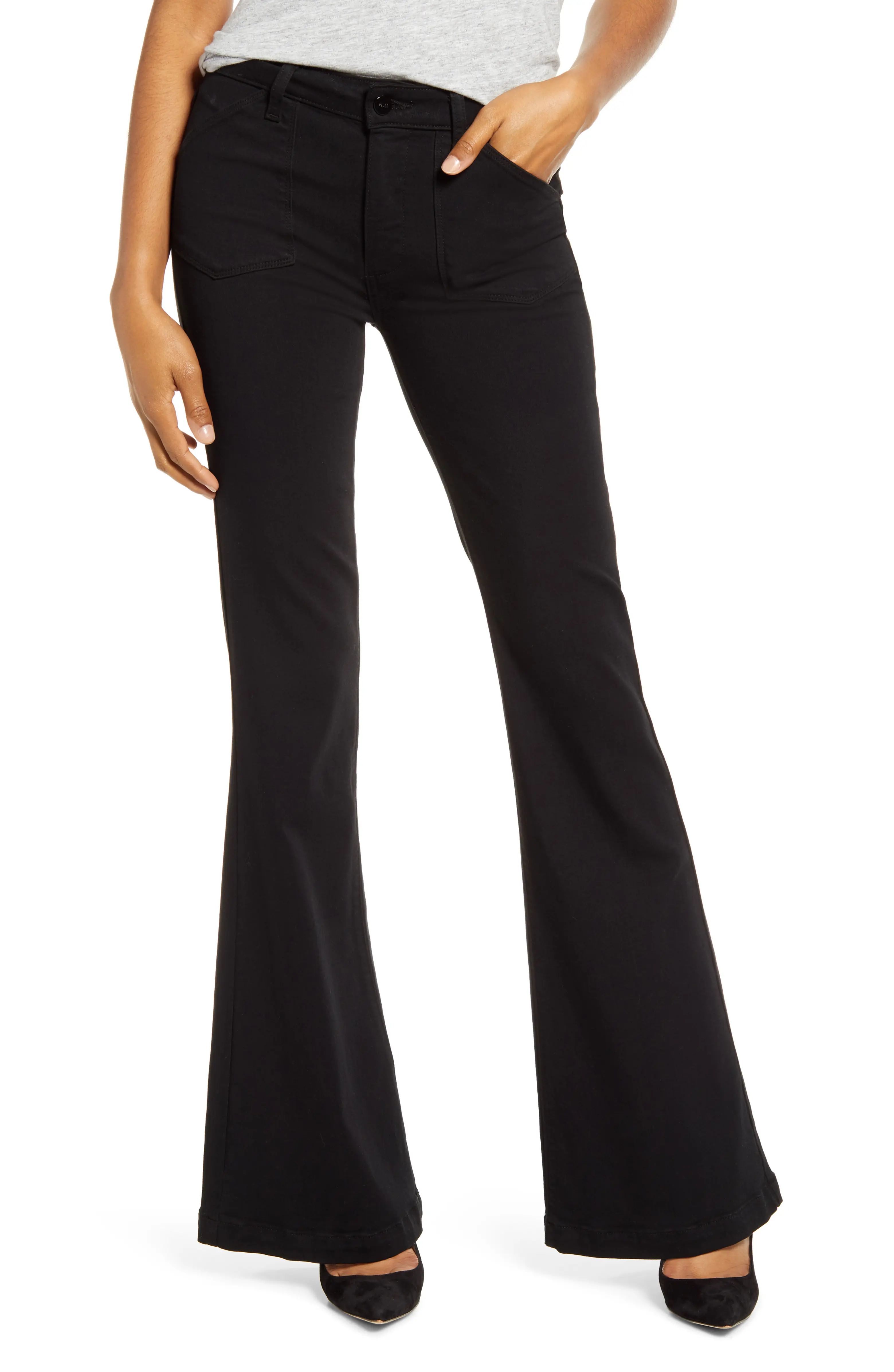 Transcend - Genevieve High Waist Flare Jeans | Nordstrom