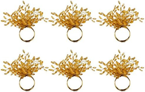 DII Christmas Thanksgiving Holiday Tabletop Décor Collection Decorative Napkin Ring Holder Set, ... | Amazon (US)