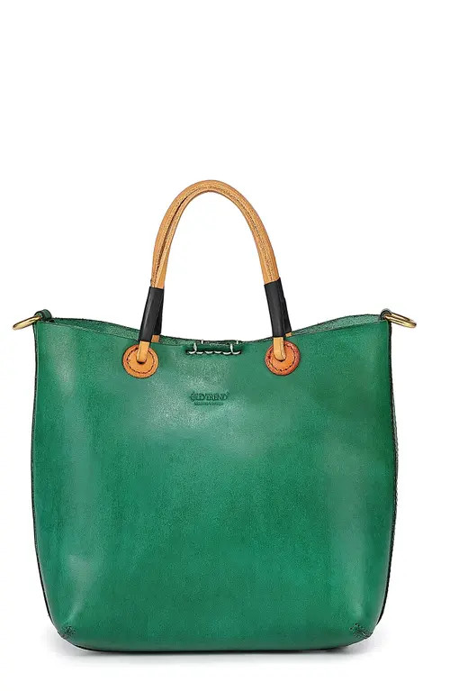 OLD TREND Outwest Mini Leather Tote in Green at Nordstrom | Nordstrom