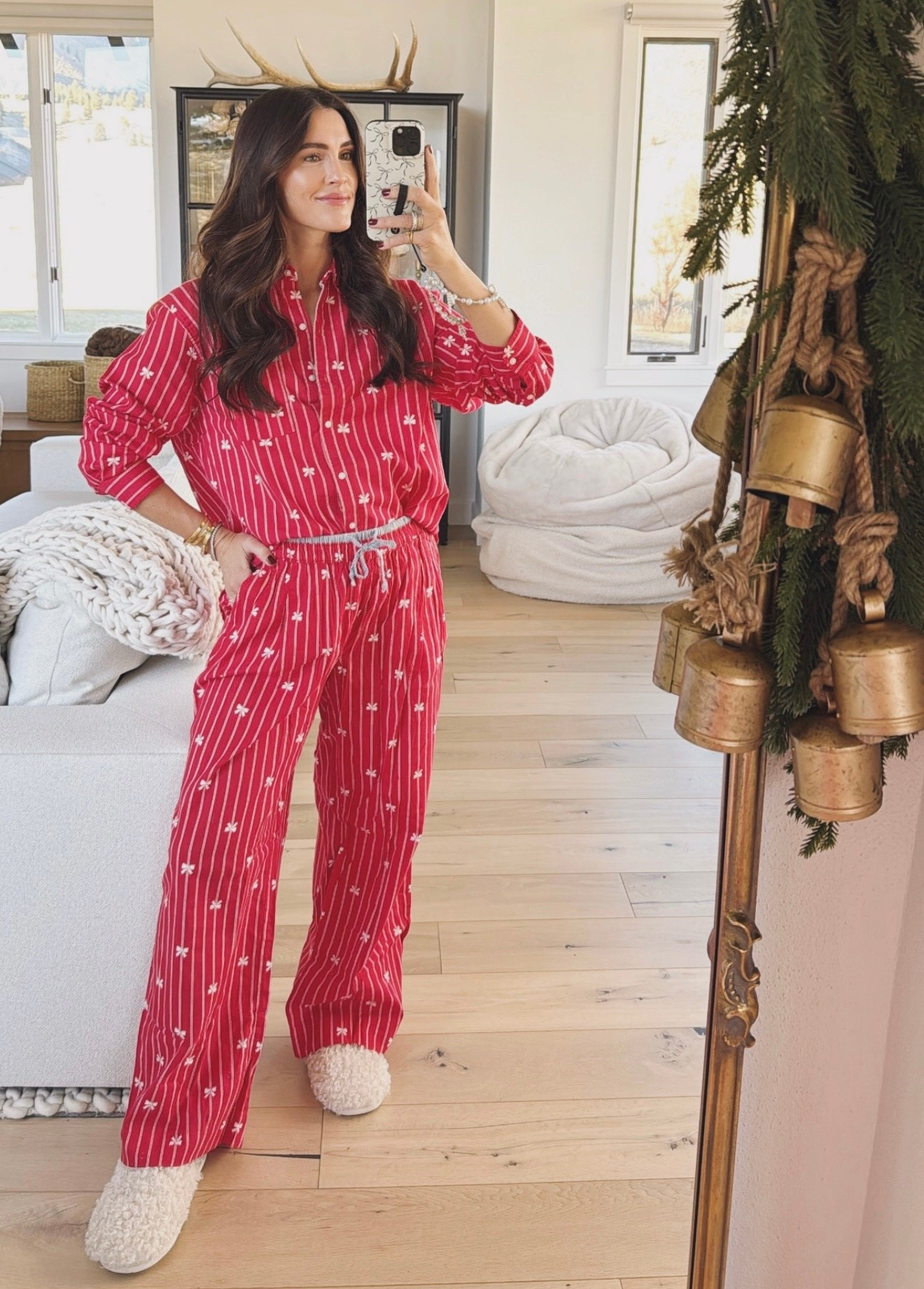 Christmas holiday bow pajamas - size down! The cutest for winter 



#LTKHoliday #LTKootd #LTKFindsUnder50
