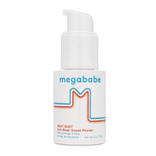 Megababe Sweat Absorbing Body Powder - Bust Dust, with Applicator Pump, Talc-Free, All Natural, 3... | Amazon (US)