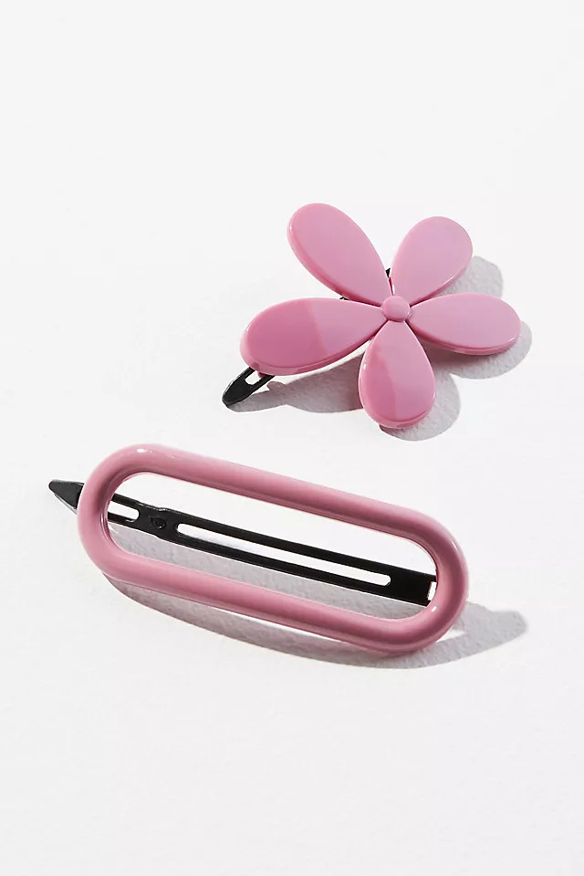 Oval Flower Clip Barrette | Anthropologie (US)