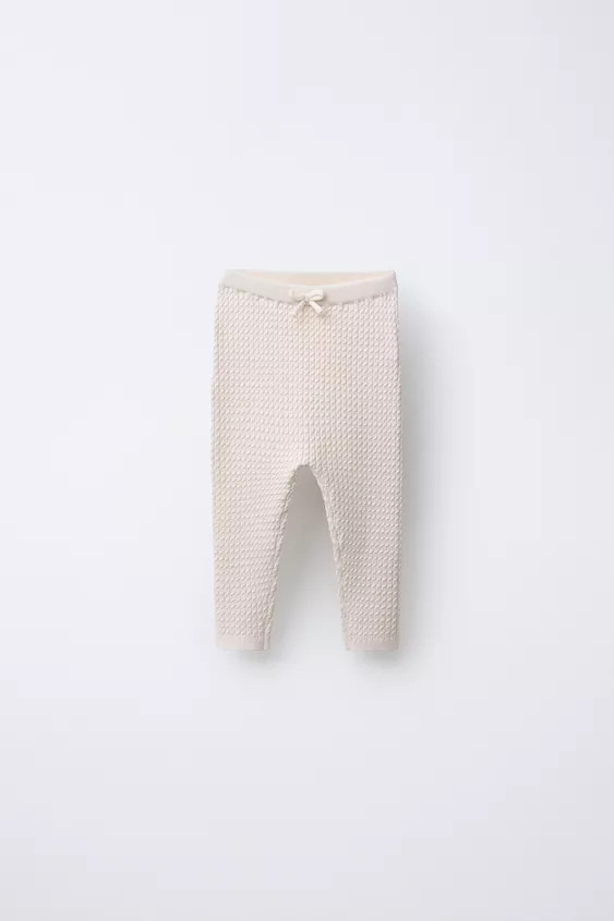 CABLE KNIT LEGGINGS | Zara US