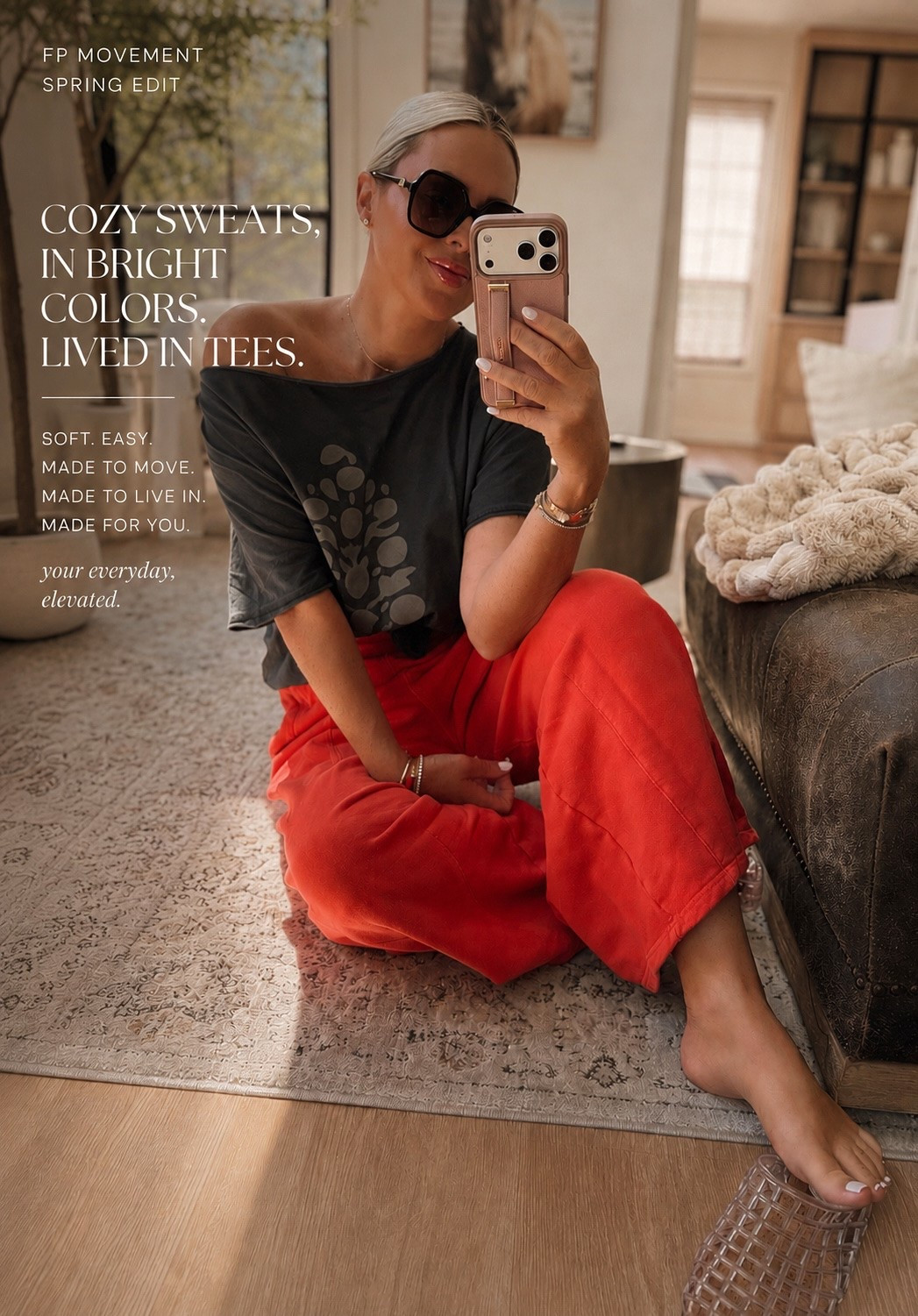 Bright colors for spring and summer just make every outfit feel happier ❤️✨

These FP Movement sweats are the perfect mix of cozy and elevated — soft, comfortable, and easy to wear whether you’re at home, running errands, traveling, or heading to a casual lunch. I love pairing the brighter pants with an oversized lived-in tee for that effortless everyday look.

Comfortable without sacrificing style 🙌🏼

matching sweats, casual chic outfit, spring outfit, travel outfit, comfy everyday style, airport outfit, elevated loungewear, FP Movement, bright color outfit, relaxed style

#LTKootd #LTKSeasonal