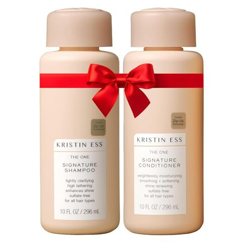 Kristin Ess Hair Signature Salon Sulfate Free Shampoo and Conditioner Set for Moisture, Frizz + Shine - Color Safe, Vegan, Paraben Free - Clarifying, Hydrating Damage Repair for Women - Pear Fragrance | Amazon (US)